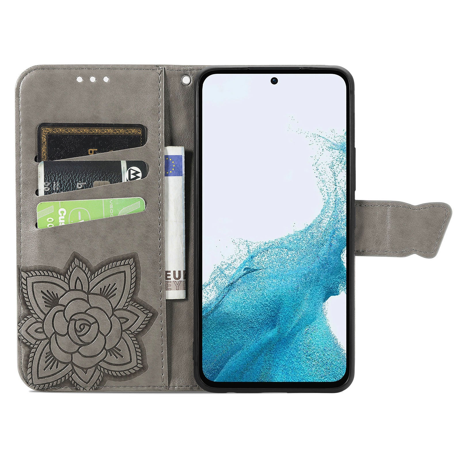 For Samsung Galaxy A54 5G PU Leather Imprinted Butterfly Pattern Phone Case Stand Wallet Folio Flip Cover with Strap For Samsung Galaxy A54 5G PU Leather Imprinted Butterfly Pattern Phone Case Stand Wallet Folio Flip Cover with Strap